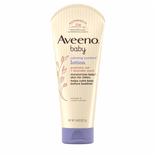 Aveeno® Baby Lavender & Vanilla Calming Comfort® Lotion Perspective: front