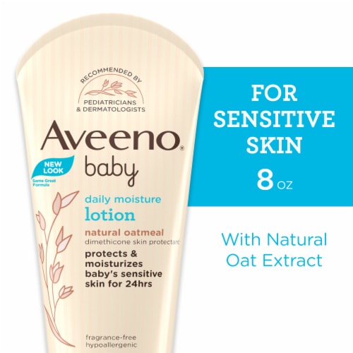Aveeno Baby Daily Moisture Lotion with Nourishing Oatmeal Perspective: front