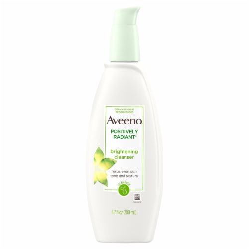 Aveeno® Positively Radiant® Brightening Facial Cleanser Perspective: front