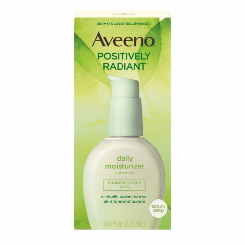 Aveeno Positively Radiant Daily SPF 15 Moisturizer Perspective: front