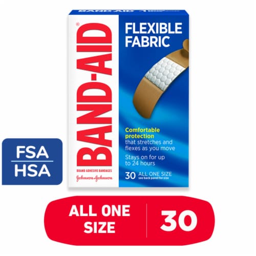 BAND-AID Brand Flexible Fabric Adhesive Bandages Perspective: front