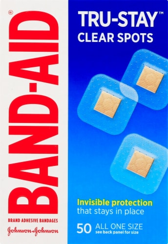 Band-Aid® Clear Spots Bandages Perspective: front