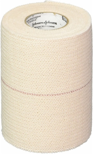 Johnson & Johnson First Aid Elastikon Elastic Tape, 3 Inches X 2.5 Yards (4 Rolls) Perspective: front