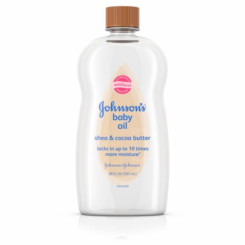 Johnson's® Shea & Cocoa Butter Baby Oil Perspective: front