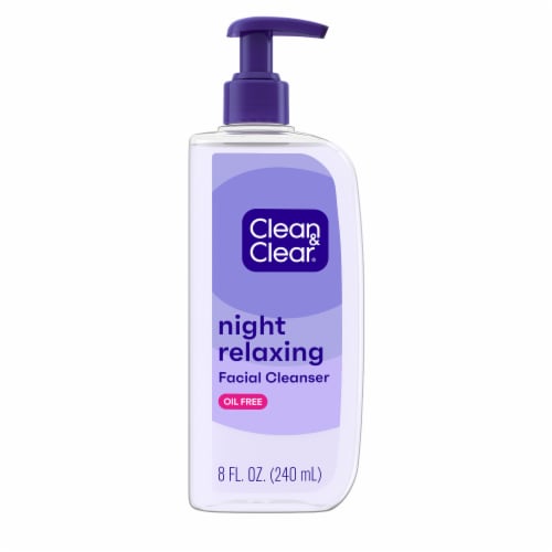 Clean & Clear® Night Relaxing Deep Cleansing Face Wash Perspective: front
