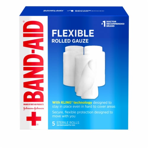 Band-Aid® Flexible Medium Rolled Gauze Perspective: front