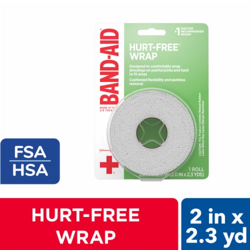 Band-Aid Brand Hurt-Free Self-Adherent Wound Wrap Perspective: front