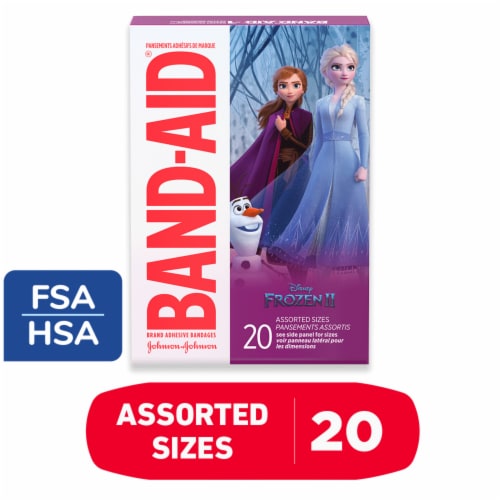 Band-Aid Brand Adhesive Bandages, Disney Frozen, Assorted Sizes Perspective: front