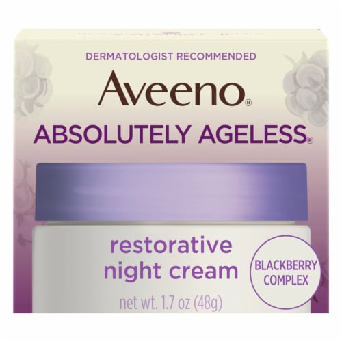 Aveeno® Absolutely Ageless® Blackberry Complex Restorative Night Cream Perspective: front