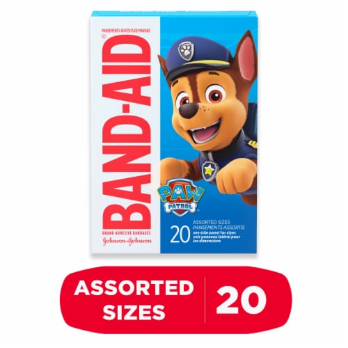 Band-Aid Brand Featuring Nickelodeon Paw Patrol Assorted Sizes Adhesive  Bandages, 20 ct - Harris Teeter