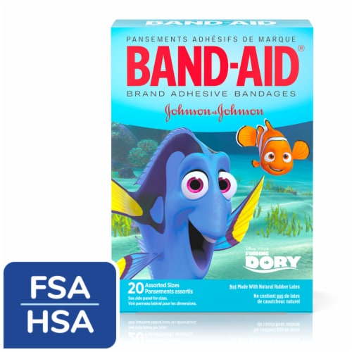 Band-Aid® Finding Dory Assorted Adhesive Bandages Perspective: front