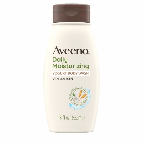 Aveeno Vanilla Scented Daily Moisturizing Yogurt Body Wash Perspective: front