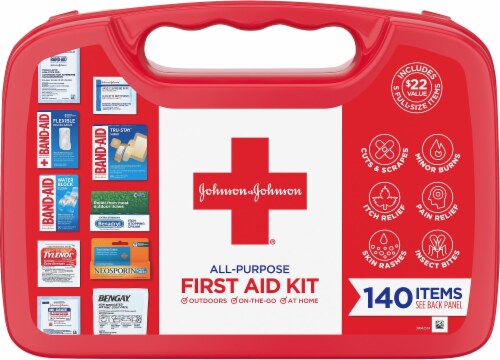 Johnson & Johnson First Aid Kit Perspective: front