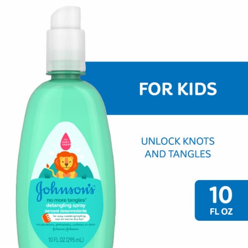 Johnson's No More Tangles Hair Detangling Spray, Tear Free Perspective: front