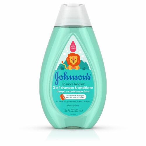 Johnson's® No More Tangles 2-in-1 Shampoo & Conditioner Perspective: front