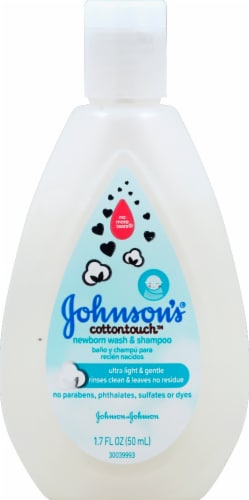 Johnson's CottonTouch Newborn Baby Wash & Shampoo, Made with Real