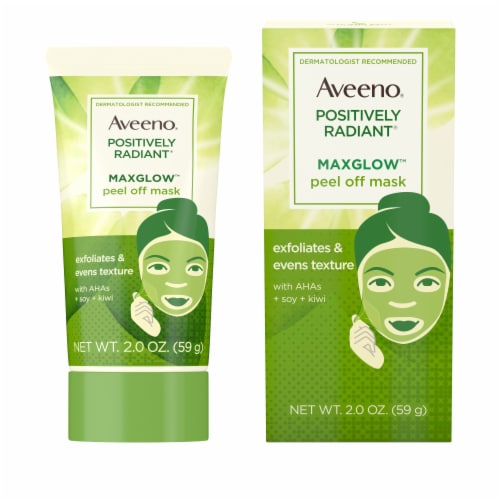 Aveeno Positively Radiant Maxglow Peel Off Face Mask Perspective: front