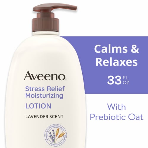 Aveeno Stress Relief Moisturizing Lotion Perspective: front