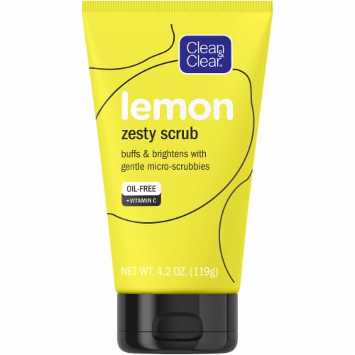 Clean & Clear Lemon Zesty Facial Scrub Perspective: front