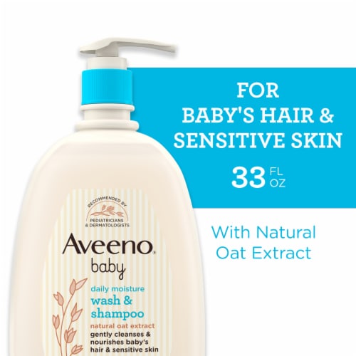 Aveeno Baby Wash & Shampoo, 33 oz - Baker's