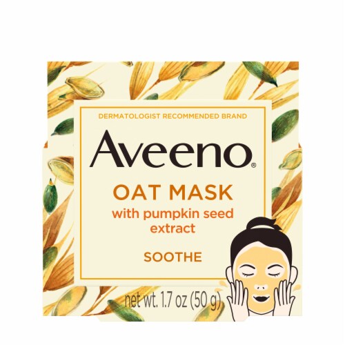 Aveeno Soothe Oat Mask with Pumpkin Seed Extract Perspective: front