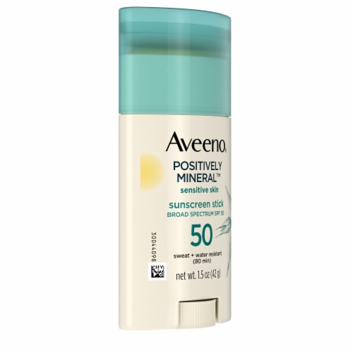 Aveeno Positively Mineral Sensitive Skin Sunscreen Stick SPF 50