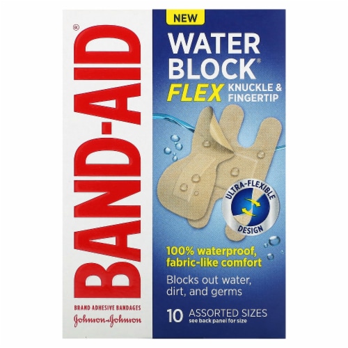 Band-Aid Brand Water Block Flex Large Adhesive Pads, 100% Waterproof  Bandage Pads for First-Aid Wound Care of Minor Cuts, Scrapes & Wounds