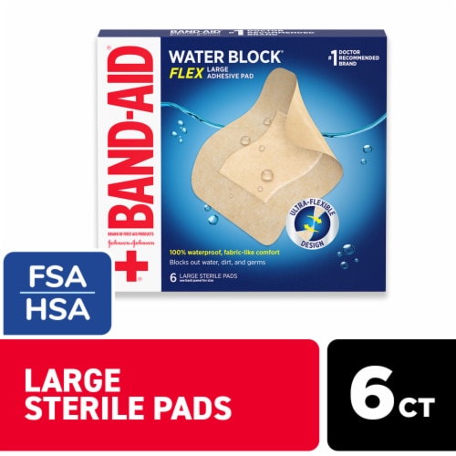 Band-Aid® Water Block Flex Large Adhesive Bandage Perspective: front