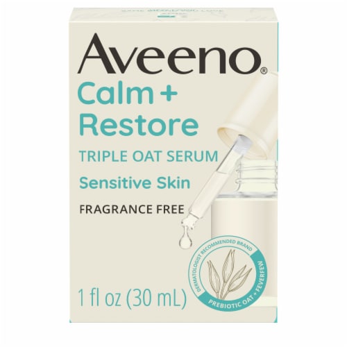 Aveeno Calm + Restore Triple Oat Face Serum Perspective: front