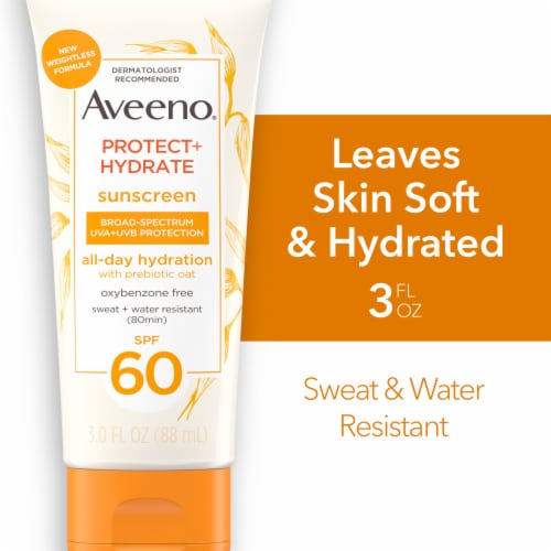 Aveeno® Protect + Hydrate Body Sunscreen SPF 60 Perspective: front