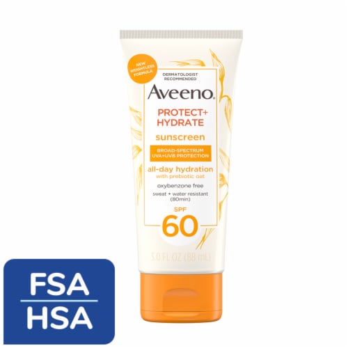 Aveeno® Protect + Hydrate Body Sunscreen SPF 60 Perspective: front