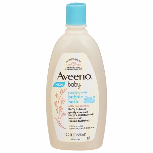 Aveeno Baby Sensitive Skin Bubble Bath With Oat Extract Perspective: front