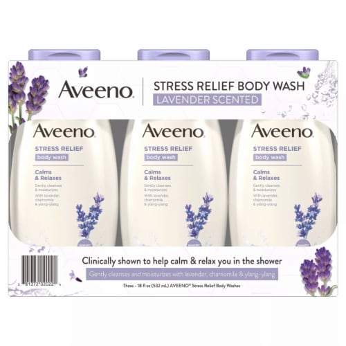 Aveeno Stress Relief Body Wash with Lavender Chamomile 18 Ounce