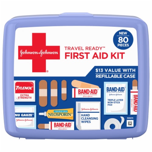 Johnson & Johnson® Travel Ready™ First Aid Kit Perspective: front