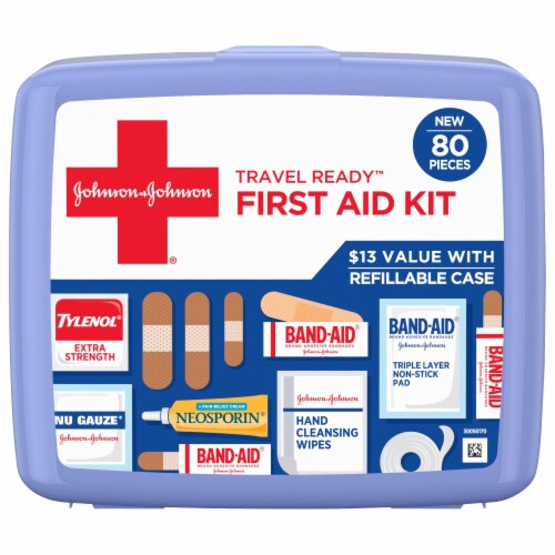 Johnson & Johnson® Travel Ready™ First Aid Kit Perspective: front