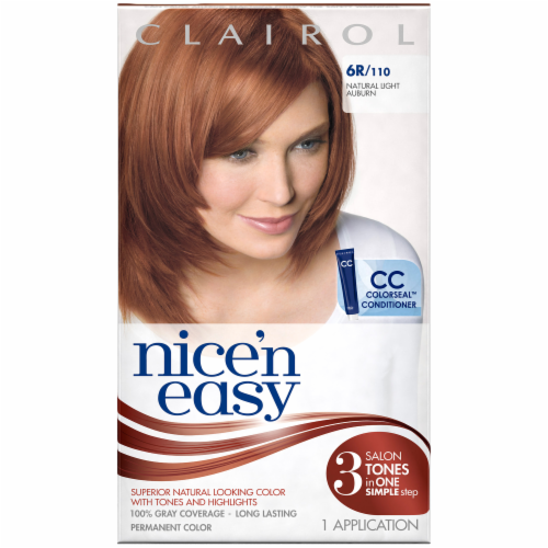 Nice 'n Easy Natural Light Auburn Hair Coloring Kit Perspective: front