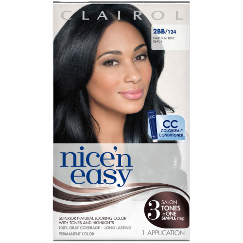 Clairol Nice 'n Easy Blue Black #124 Hair Color, 1 ct - King Soopers