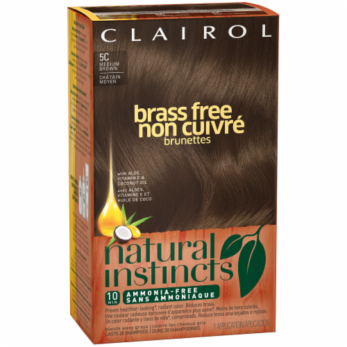 King Soopers Clairol Natural Instincts Brass Free Medium Brown Hair Color 1 Count