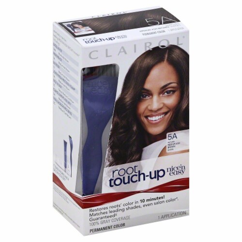 Clairol Nice 'n Easy Root Touch Up 5A Medium Ash Brown Hair Color Perspective: front