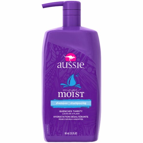 Aussie Mega Moist Pump Shampoo Perspective: front