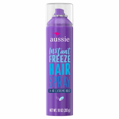 Aussie Instant Freeze with Jojoba Oil & Sea Kelp Hairspray Perspective: front