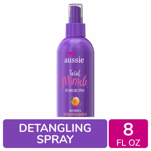 Aussie Total Miracle Detangler with Apricot and Macadamia Oil Perspective: front