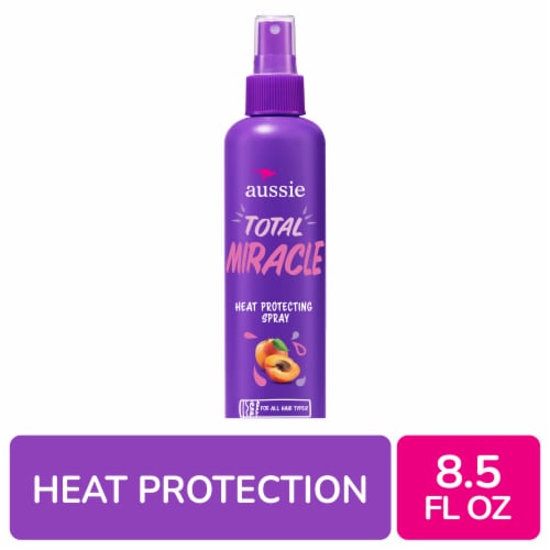 Aussie Total Miracle Heat Protecting Spray for All Hair Type Perspective: front
