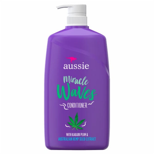 Aussie Miracle Waves Anti-Frizz Hemp Paraben-Free Conditioner, 26.2 oz - QFC