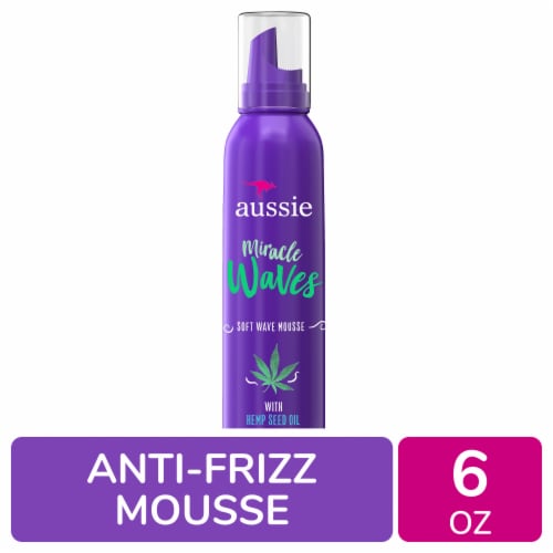 klatre sagtmodighed Bevægelse Aussie Miracle Waves with Hemp Seed Oil Soft Wave Mousse, 6 fl oz - Fry's  Food Stores