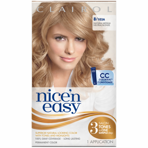 Fred Meyer Clairol Nice Easy Natural Medium Blonde 103a Hair