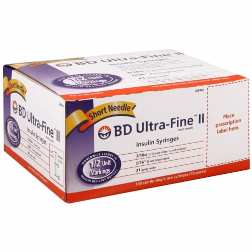 BD Ultra-Fine .3cc Syringes Perspective: front