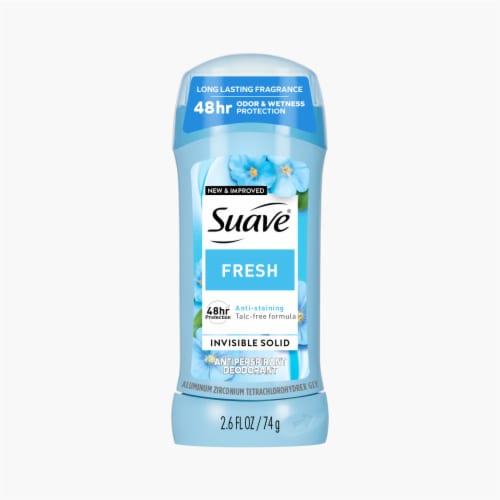 Suave® Women's Solid Anti Perspirant & Deodorant Fresh Invisible Talc-Free Formula Perspective: front