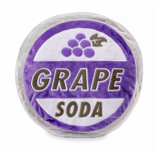 Disney Parks Up Grape Soda Bottlecap Plush Pillow New With Tag Perspective: front