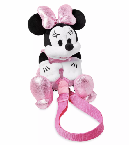 Disney Parks Minnie Plush Backpack New With Tag Perspective: front